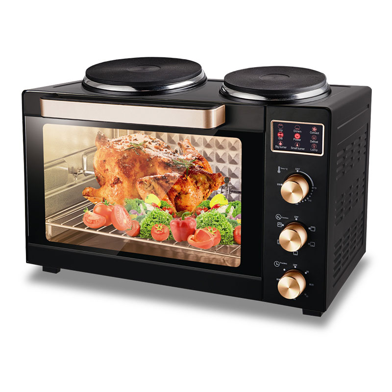 60 litri di metallo OEM personalizzato Logo in acciaio inossidabile Power Warm Timer Digital Air Fryer Forno 